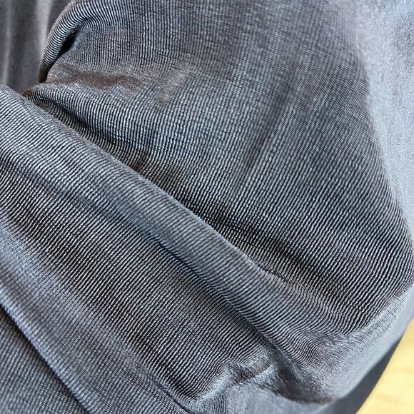 NORM THOMPSON blue knit hoodie full zipper sweater cardigan long sleeve size M - Picture 7 of 8